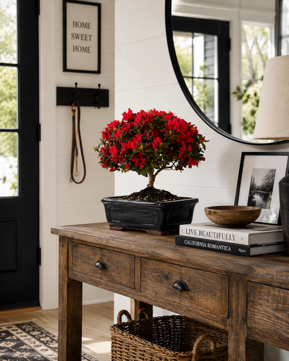 TODOROKI Red Flowering Azalea Bonsai Tree
