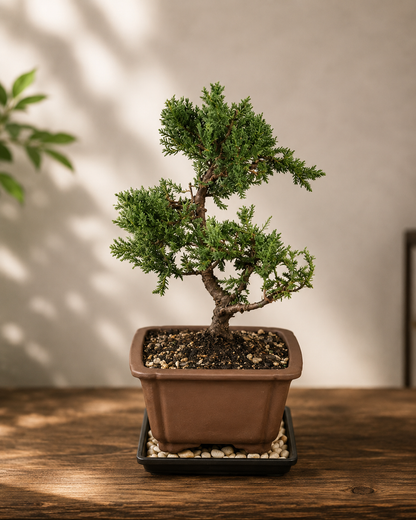 Live Green Mound Juniper Bonsai Tree