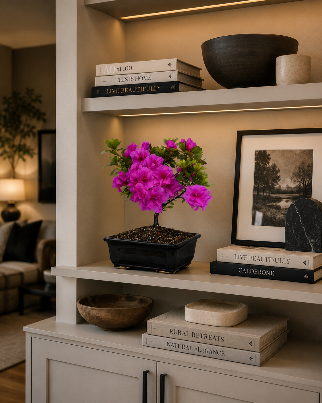 TODOROKI Purple Azalea Bonsai Tree